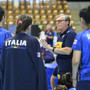 Coach D'Aniello con le azzurre