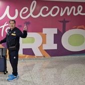 De Giorgi all'arrivo a Rio de Janeiro alle 5.30 di stamane