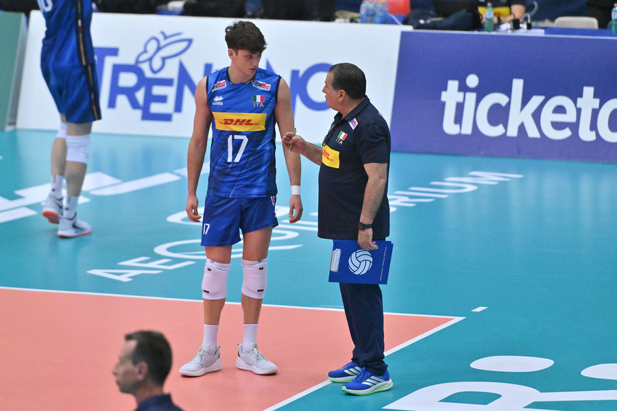 Porro e coach De Giorgi Porro e coach De Giorgi