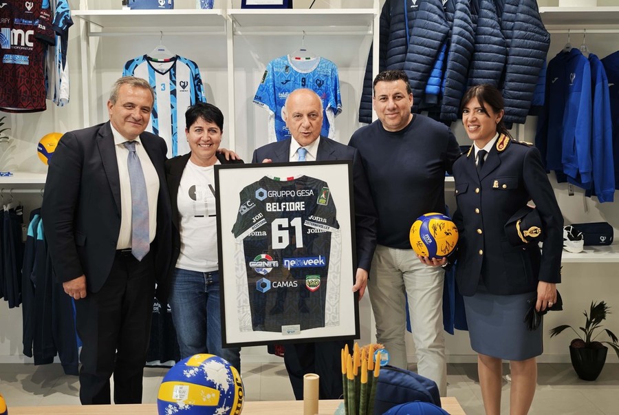 Cisterna:  Il Vice Capo Vicario della Polizia di Stato Carmine Belfiore al &quot;Cisterna Volley Home&quot;