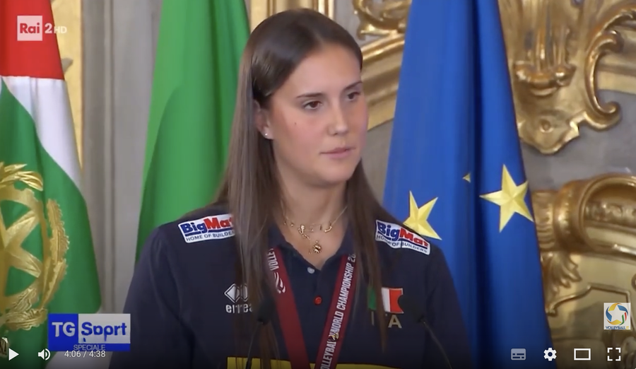 Fipav:  Anna Danesi al Quirinale. &quot;Siamo un gruppo unito nella diversità, esempio per le nuove generazioni&quot;
