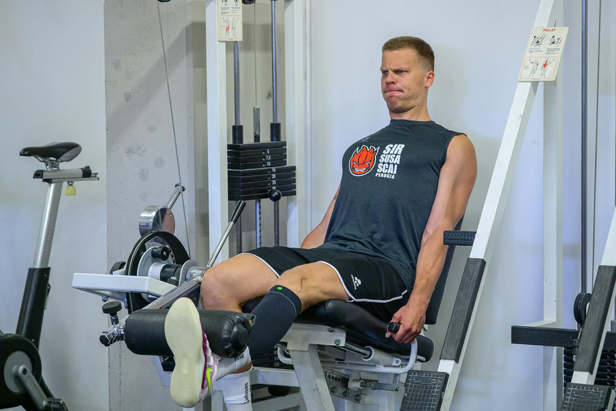 Donovan Dzavoronok al lavoro a Perugia
