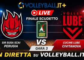 Volleyball.it+: Gara3 di finale scudetto si vive anche live sull’app con notifiche, statistiche e racconto punto per punto