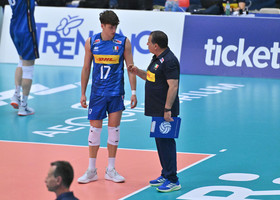 Porro e coach De Giorgi Porro e coach De Giorgi