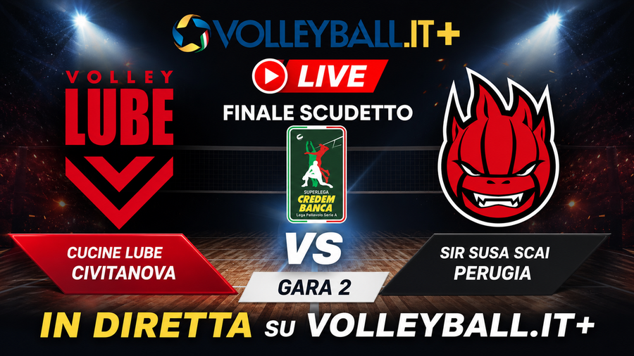 Volleyball.it+: Gara2 di finale scudetto si vive anche live sull’app con notifiche, statistiche e racconto punto per punto