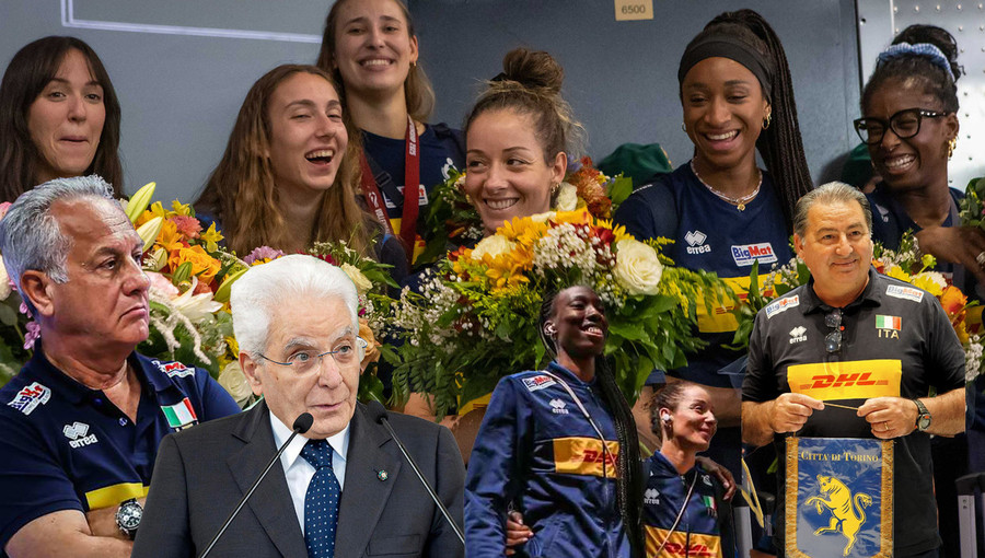 Velasco, il presidente Mattarella, De Gennaro, De Giorgi...