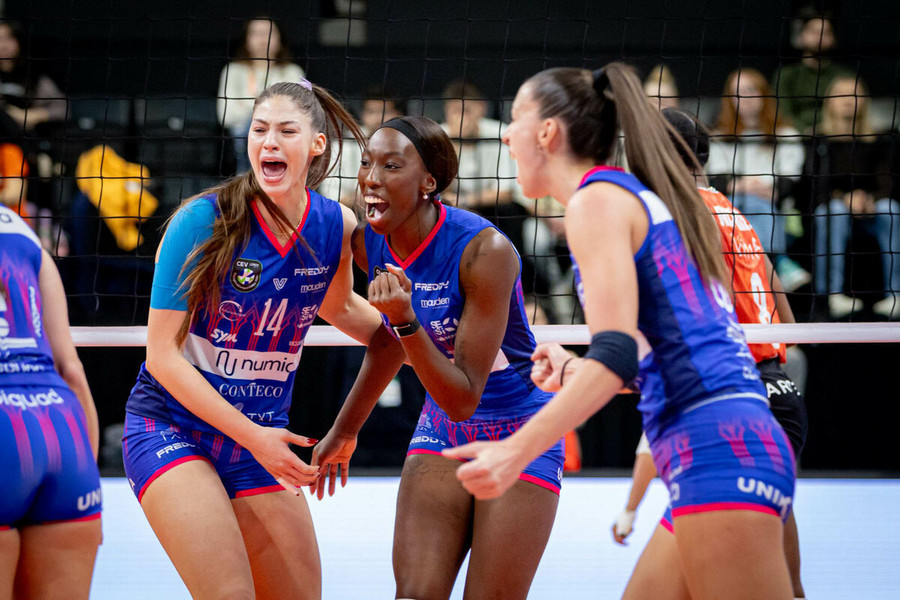 Champions League F.: Monologo Milano in Grecia. 3-0 all'Olympiacos., Egonu top scorer Champions League F.: Monologo Milano in Grecia. 3-0 all'Olympiacos., Egonu top scorer