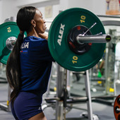 Paola Egonu in sala pesi