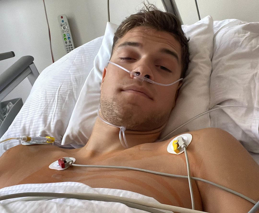 Lo schiacciatore tedesco Erik Röhrs, foto Instagram