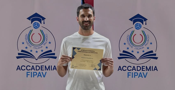 Marco Falaschi al recente corso per T.M. dell'Accademia Fipav