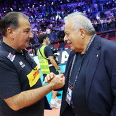 Fefé De Giorgi e Il presidente Manfredi Fefé De Giorgi e Il presidente Manfredi