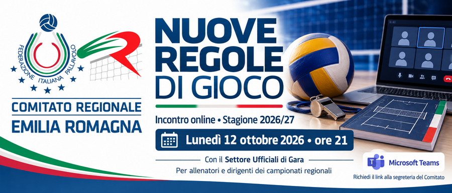 L’incontro sulle nuove regole di gioco promosso dalla FIPAV Emilia-Romagna L’incontro sulle nuove regole di gioco promosso dalla FIPAV Emilia-Romagna