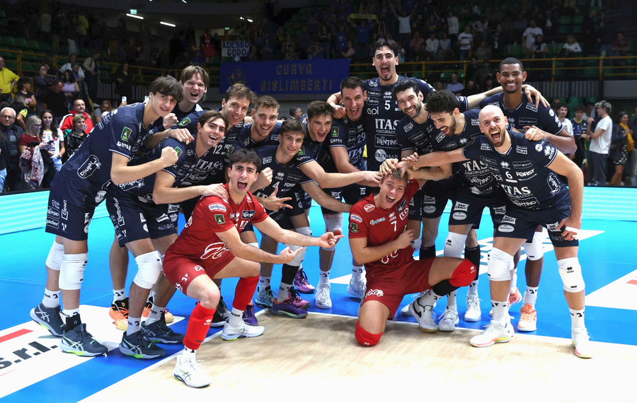 Superlega Credem Banca:  Trento vince la classica. Faure, MVP, illumina. Modena in ritardo