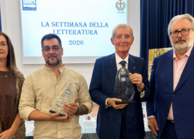 Secondo da dx: Gianfranco Curti, fondatore del Gruppo CGI e figura di riferimento della Gas Sales Bluenergy Volley Piacenza