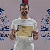 Marco Falaschi al recente corso per T.M. dell'Accademia Fipav
