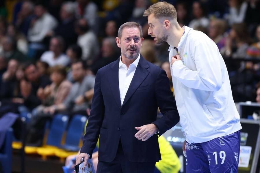 Giuliani e coach Buchegger Giuliani e coach Buchegger