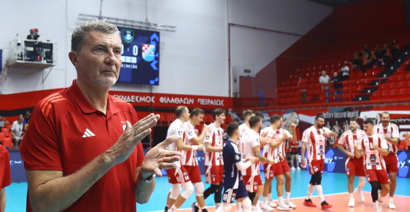 Andrea Gardini, allenatore dell'Olympiacos