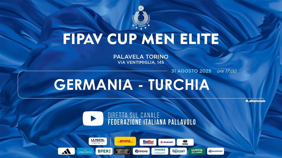 Fipav Cup Men Elite: Torino, ore 15 Germania-Turchia qui diretta YouTube