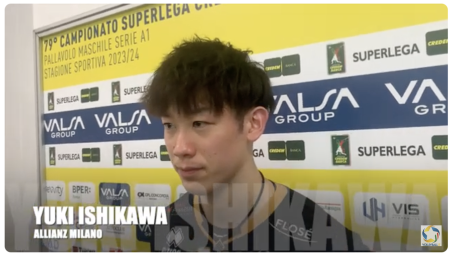 Allianz Milano: Yuki Ishikawa intervistato dalle tv giapponesi (japanese interview)