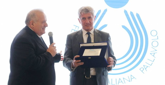 Il presidente Manfredi e Iacopo Volpi