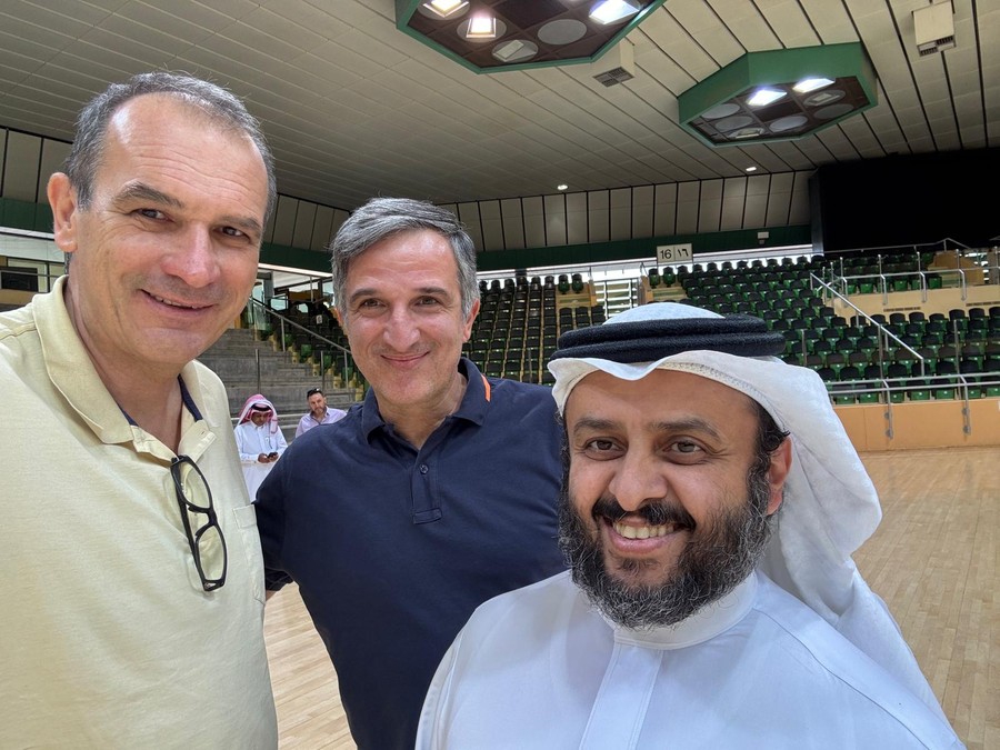 Il Presidente Massimo Righi e l’A.D. Fabio Fistetto assieme ad Ali Mohammed Alamri