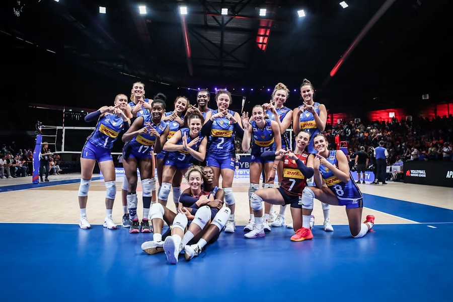 VNL F.: L'Italia senza macchia, 12esima vittoria su 12 gare. 3-0 all'Olanda