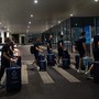 Azzurri all'aeroporto di Ningbo