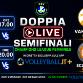 Champions League F. volley: Dove seguire le semifinali live su Volleyball.it+