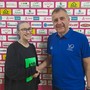 Il vicepresidente del Volley Offanengo Silvia Bressan e Leonardo Barbieri