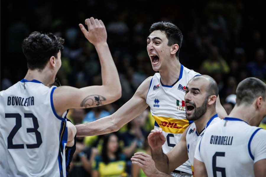 VNL: Bella Italia, 3-2 al Brasile al Maracanazinho. Michieletto faro azzurro