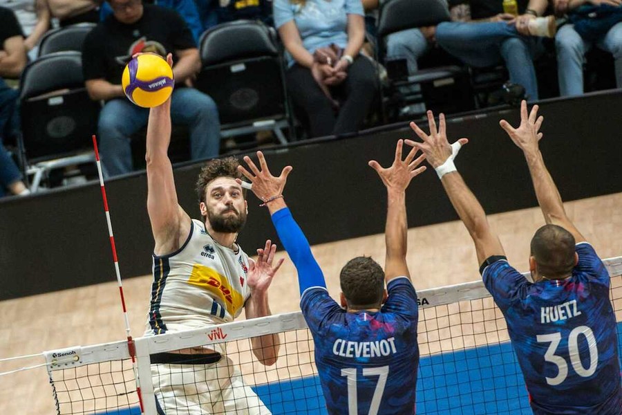 VNL: 1. gara. Italia - Francia 2-3, tutti i tabellini