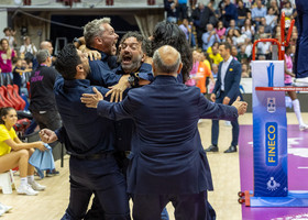 Lavarini dopo il successo di Supercoppa
