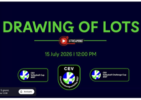 Coppe Europee 2026/27: il 15 luglio i sorteggi di Champions League, CEV Cup e Challenge Cup. Live streaming Coppe Europee 2026/27: il 15 luglio i sorteggi di Champions League, CEV Cup e Challenge Cup. Live streaming