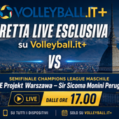 Champions League, Live Semifinale Perugia - Varsavia sull'APP Volleyball.it+