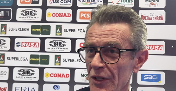 Perugia:  Lorenzetti, “Non si accorciano le serie con le parole. Ora testa a gara 2”