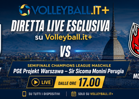 Champions League, Live Semifinale Perugia - Varsavia sull'APP Volleyball.it+ Champions League, Live Semifinale Perugia - Varsavia sull'APP Volleyball.it+