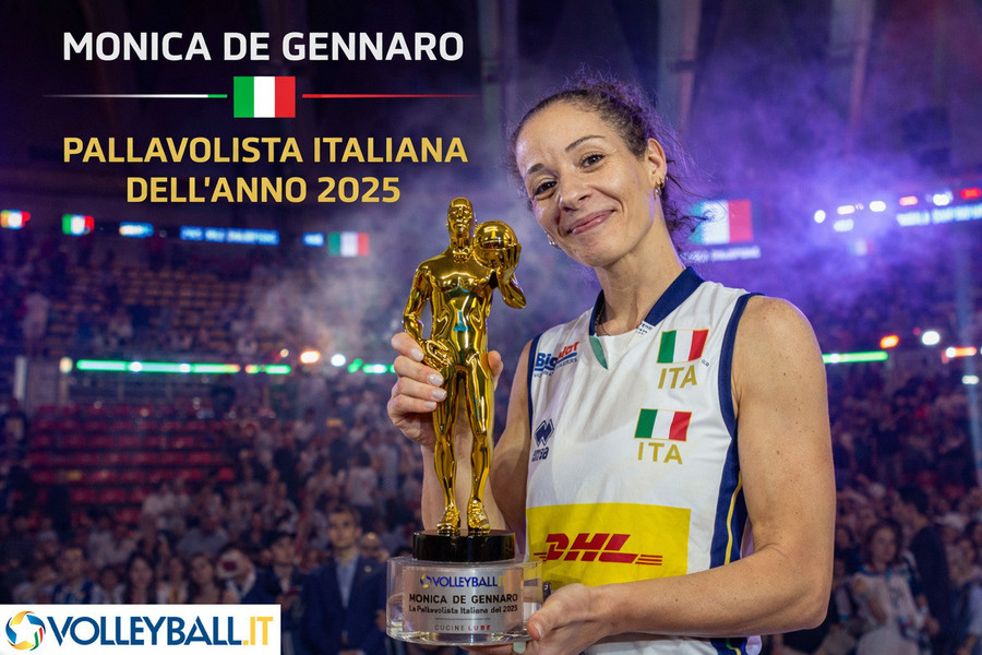 Monica De Gennaro un 2025 indimenticabile. Campionessa di tutto con l'Imoco (Champions, Scudetto e Coppa Italia... poi VNL e titolo iridato con l'Italia)