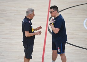 Mencarelli e coach Gregoris