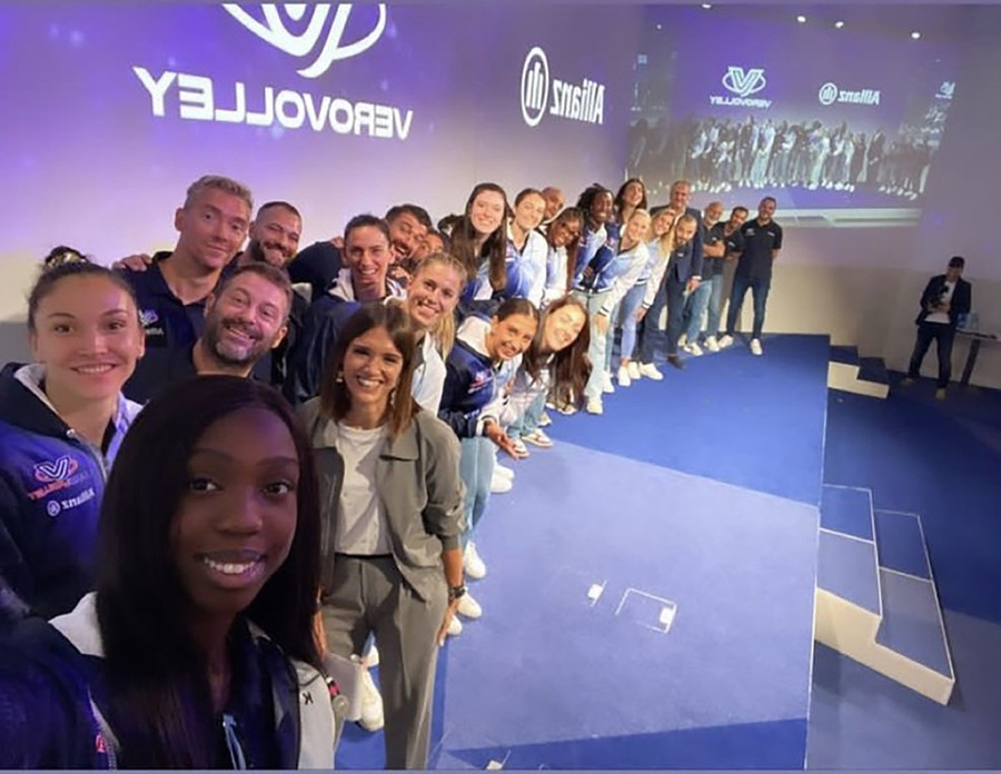 Il selfie del Vero Volley Milano