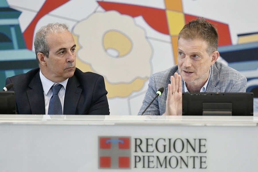 Il presidente del CR Piemonte Paolo Marangon e il vice Presidente Fipav Massimo Sala