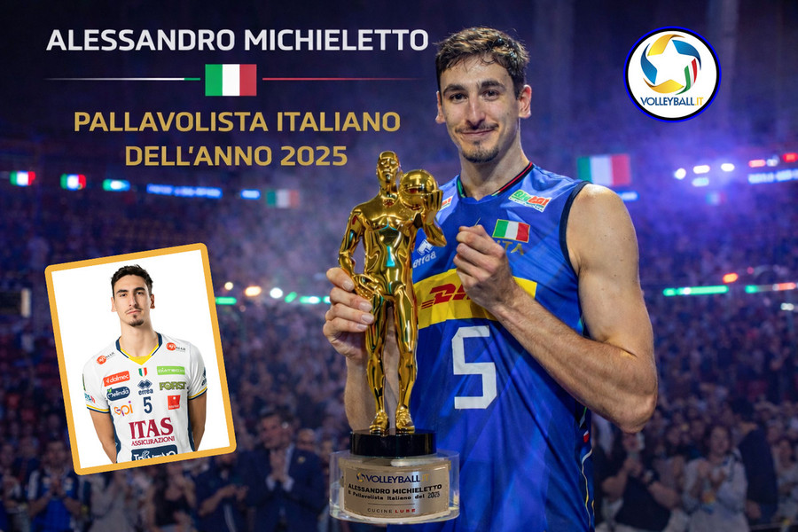 Alessandro Michieletto Pallavolista Italiano dell'Anno 2025