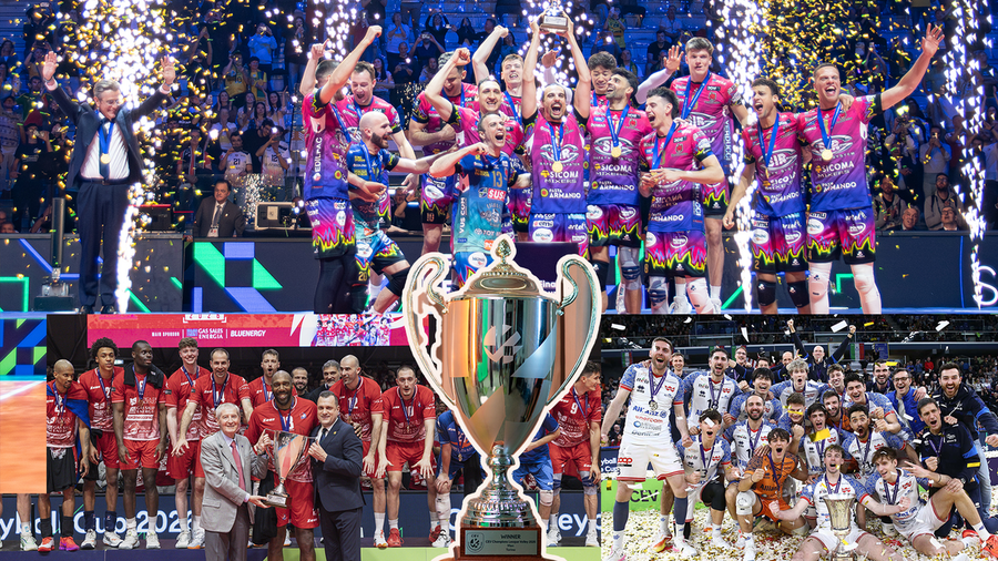 Coppe Europee: E' triplete italiano con Perugia, Piacenza e Milano... Coppe Europee: E' triplete italiano con Perugia, Piacenza e Milano...