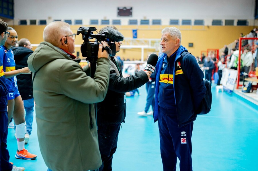 Il DT azzurro Marco Mencarelli