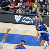 Alessandro Michieletto, 15 punti, 43% in attacco; 62% di rice positiva, 3 muri Alessandro Michieletto, 15 punti, 43% in attacco; 62% di rice positiva, 3 muri