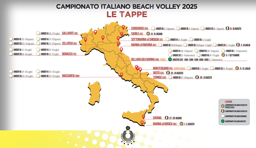 Beach Volley: Tutte le date della stagione. Cambia (in meglio) la formula tricolore