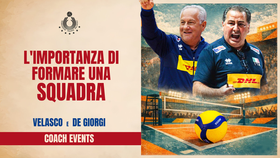 Fipav:  "L’importanza di formare una squadra". Su ticketone i tagliandi per i corsi di De Giorgi e Velasco