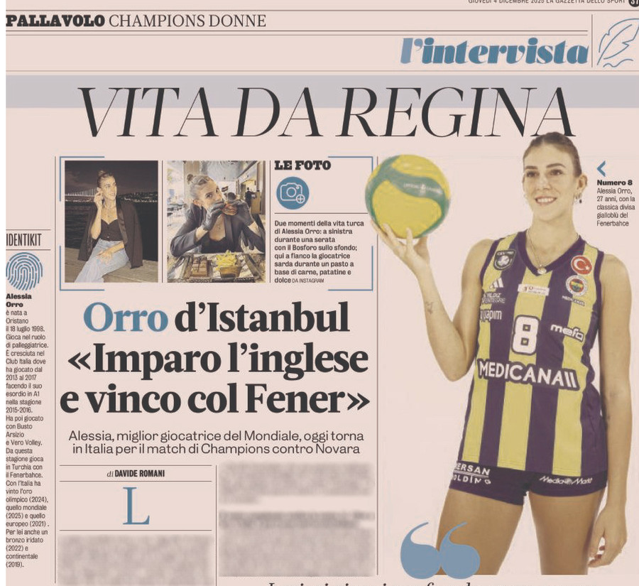 Champions League F.: Alessia Orro: “Turchia, inglese e Champions. Sto vivendo un capitolo nuovo”
