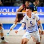 Oleh Plotnytskyi festeggia il successo dell'Ucraina sull'Italia