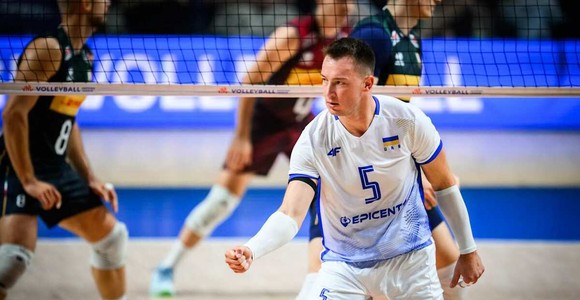 Oleh Plotnytskyi festeggia il successo dell'Ucraina sull'Italia