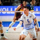 Oleh Plotnytskyi festeggia il successo dell'Ucraina sull'Italia